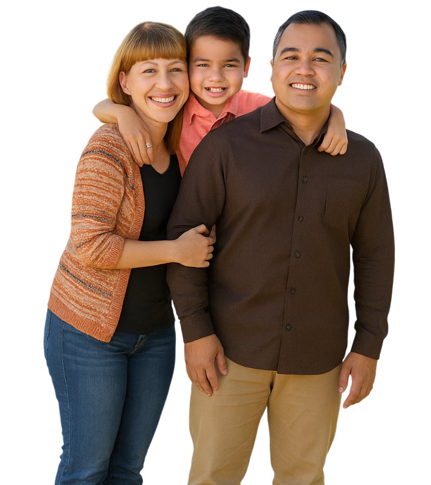 Familia con residencia aprobada
